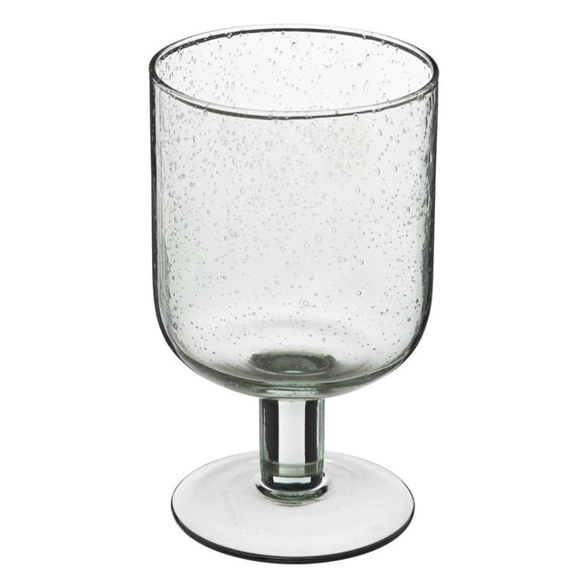 Lot de 6 verres à vin en verre texturé 35 cl NAIA Couleur vert <span itemprop=