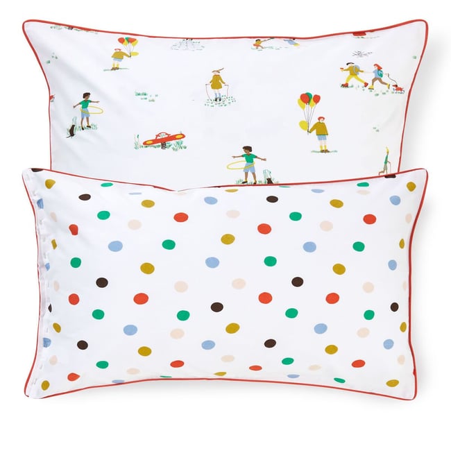 Taie D'oreiller En Satin 300 Fils Greige - 50x80 Cm (2ud.) | Leroy Merlin