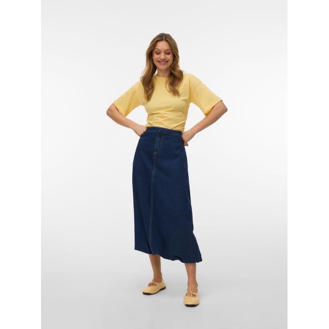 Jupe En Denim dark blue denim <span itemprop=