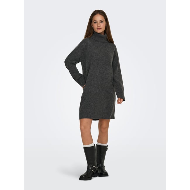 Robe En Maille dark grey melange <span itemprop=