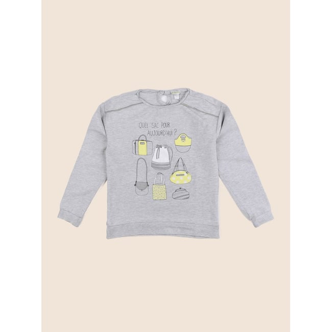 Sweat - Très bon état gris <span itemprop=