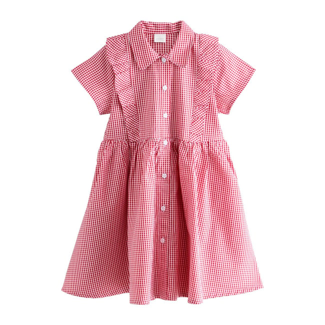 Robe d'école vichy à volants - NEXT