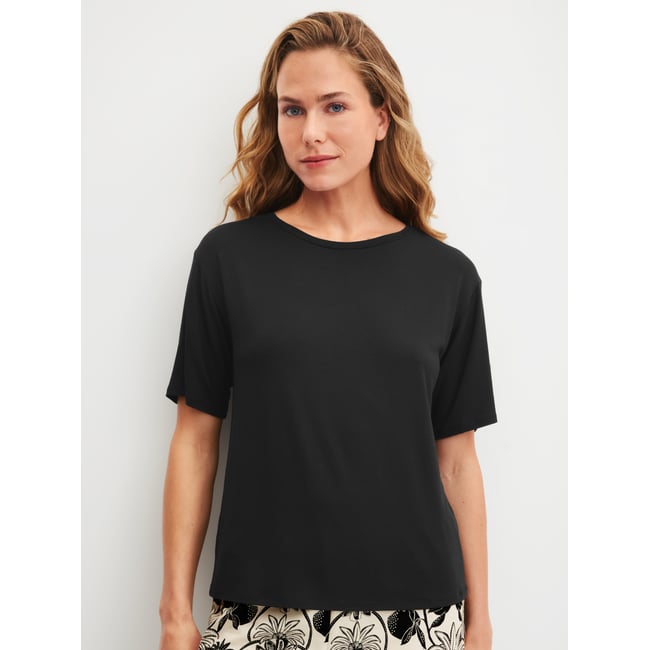 T-shirt à manches courtes manches courtes Modal FAVOURITES LAYERING noir <span itemprop=