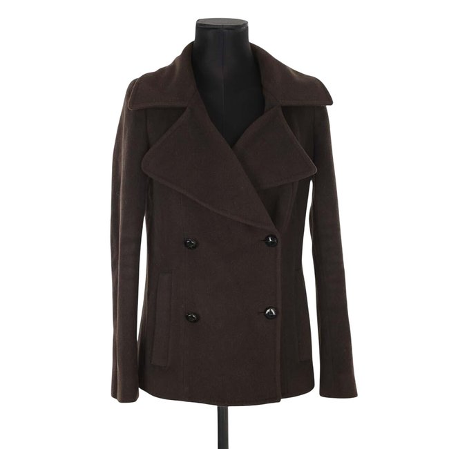 Manteau en laine - Très Bon État bordeaux <span itemprop=