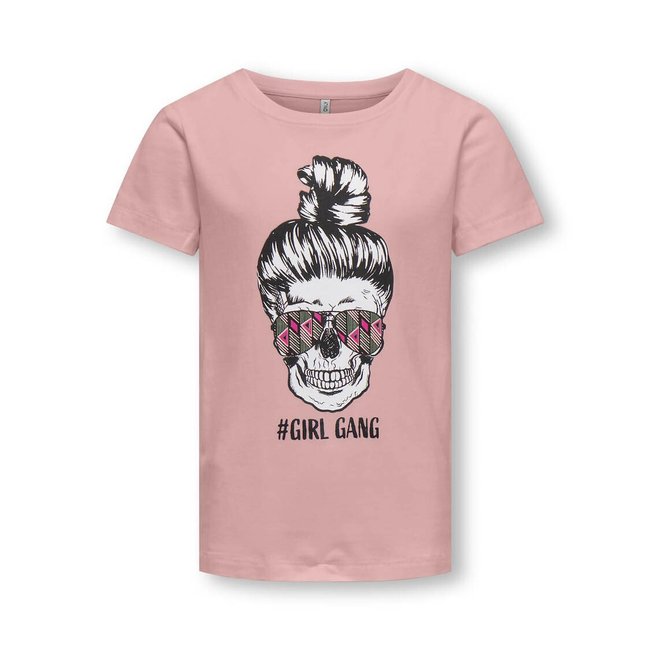 T-shirt de mangas curtas rosa <span itemprop=