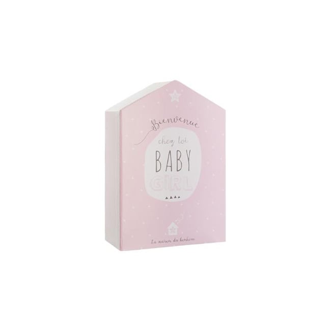 Maison coffret naissance Bienvenue chez toi Baby Girl Couleur v002234 <span itemprop=
