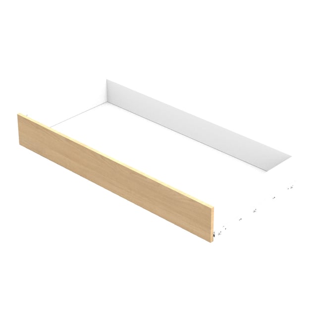 Tiroir de Lit décor bois chêne miel Couleur marron <span itemprop=