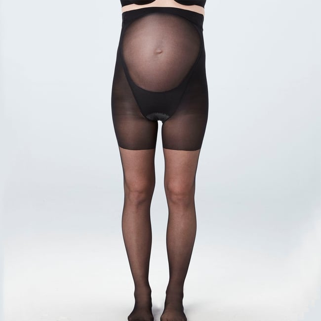 Collants Maternité Opaques 320D - 2 Pack - Bande Élastique Confort Grossesse
