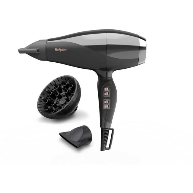 Sèche cheveux professionnel Air Power Pro 2300 6716DE noir et gris <span itemprop=