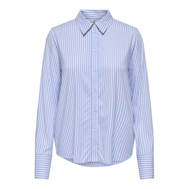 Striped Shirt, sky blue/white, ONLY