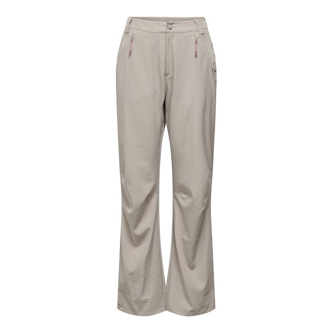 Pantalon évasé pour randonnée beige <span itemprop=