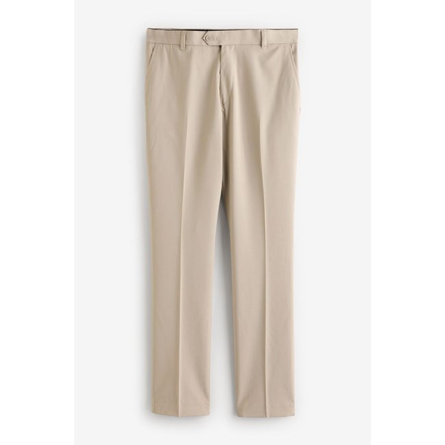 Pantalon habillé stretch coupe slim naturel <span itemprop=