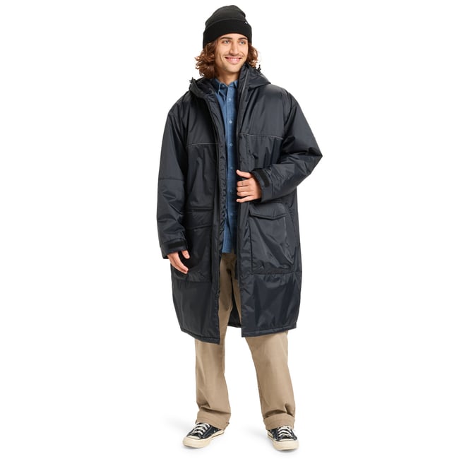 Poncho de surf à capuche FULL RIG PONCHO noir black <span itemprop=