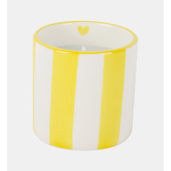 Citronnelle - bougie parfumée Couleur jaune <span itemprop=