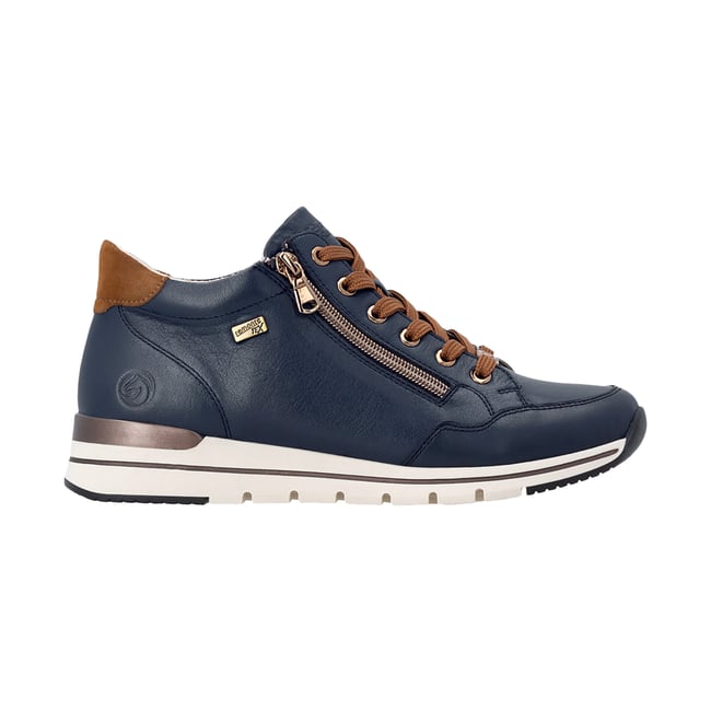 Basket Cuir bleu comb <span itemprop=
