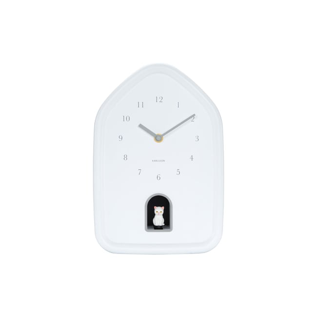 Horloge Murale Plastique MODERN KITTY - KARLSSON