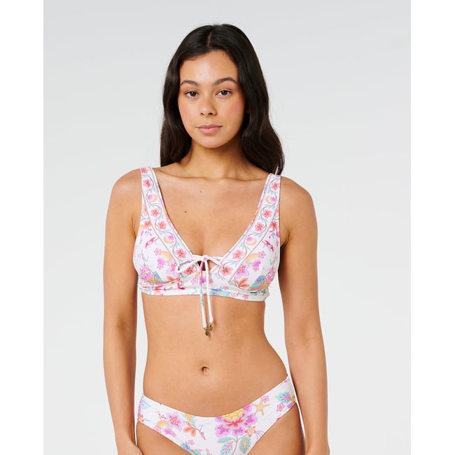 Haut de maillot de bain multi-fit Deep V Half Moon Bay os <span itemprop=
