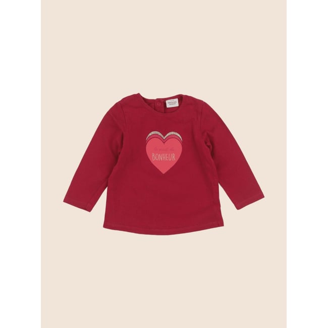 Tee-shirt - Bon état rose <span itemprop=