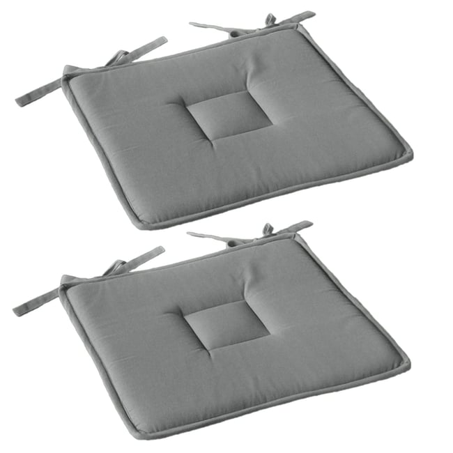 Lot de 2 galettes de chaise en coton PANAMA - TOILINUX