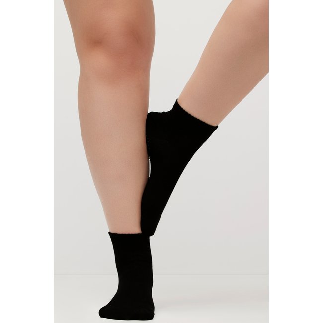 Chaussettes de yoga, lot de 2 noir <span itemprop=