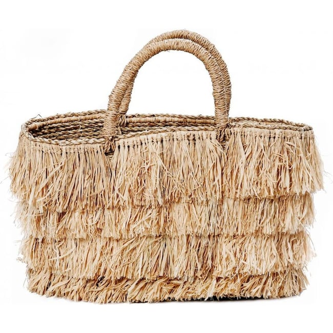 Lot De 10 Paniers En Raphia Naturel - 23x9 Cm, Marron Clair, Pour Décorations Pâques, Nids à œufs, Rangement Clés, Décoration Table