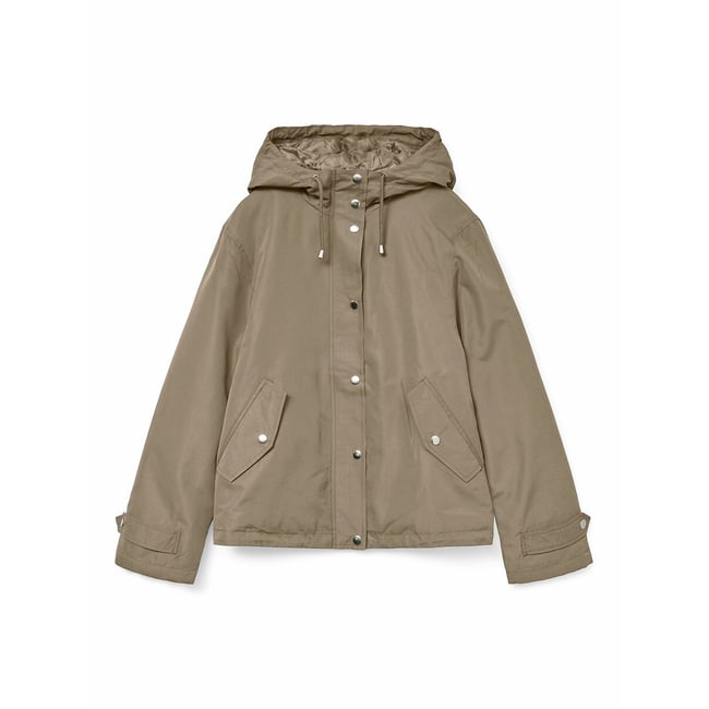 Short Hooded Parka, beige, VERO MODA