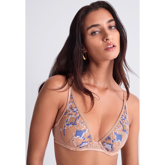 Soutien-gorge Triangle avec armatures Poetic Delights doré <span itemprop=