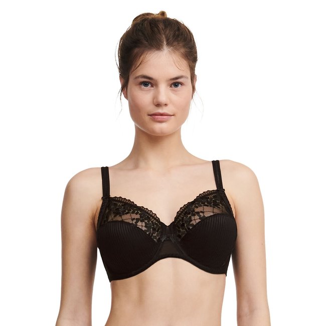 Soutien-gorge emboîtant Pont neuf  noir <span itemprop=