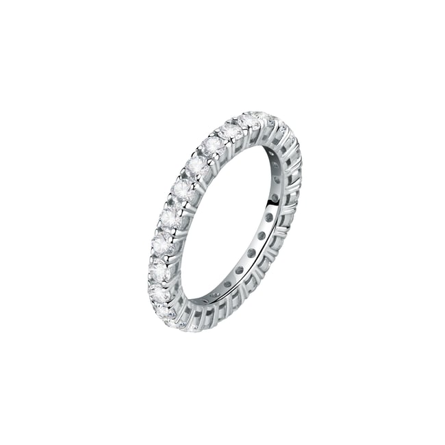 Bague en zircons et argent 925 SCINTILLE argent <span itemprop=