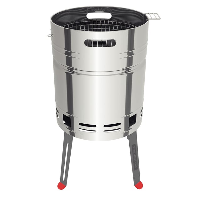 Barbecue a carvão TCP 400, Tramontina inox <span itemprop=