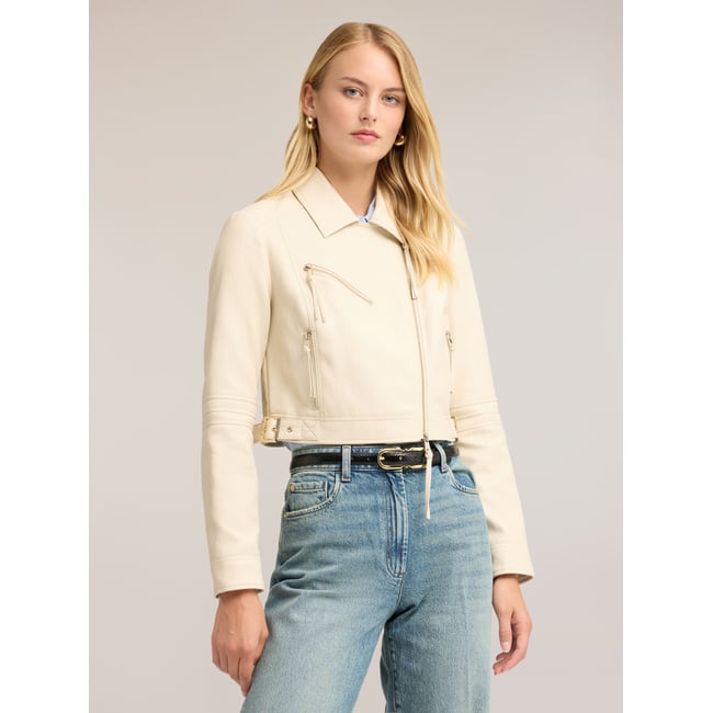 Veste perfecto avec fermeture éclair asymétrique - MOTIVI