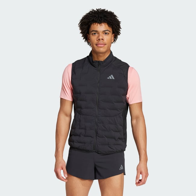 Doudoune Sans Manches Matelassée De Running Adizero black <span itemprop=