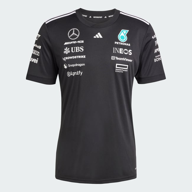 Maillot Pilote Mercedes - Amg Petronas Formula One Team Maillot Pilote Mercedes - Amg Petronas Formula One Team black / white <span itemprop=