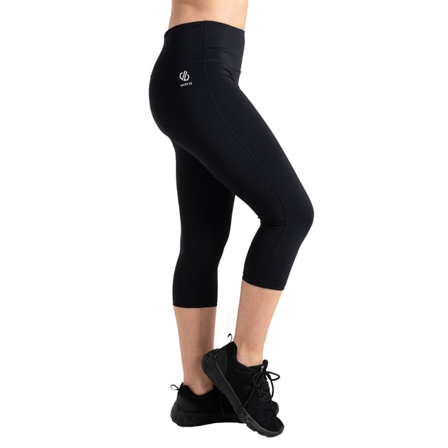 Legging ¾ de sport motif/style logo noir <span itemprop=
