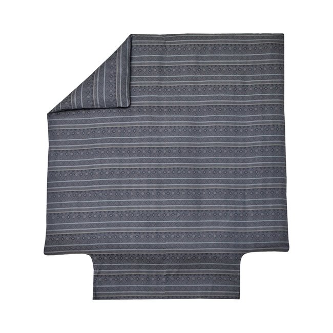 Housse de couette satin jacquard - ALLEGRO bleu <span itemprop=