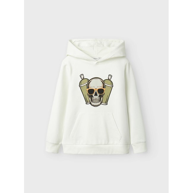 Kapuzen-Sweatshirt mit Totenkopf-Print - NAME IT