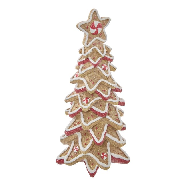 SAPIN RESINE ETOILE GINGER H26 Couleur marron caramel <span itemprop=