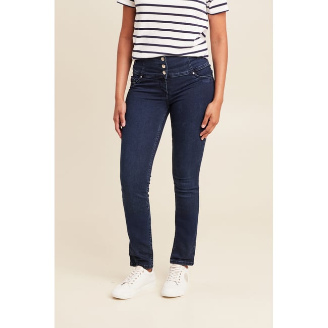Jean magique sculptant denim brut <span itemprop=