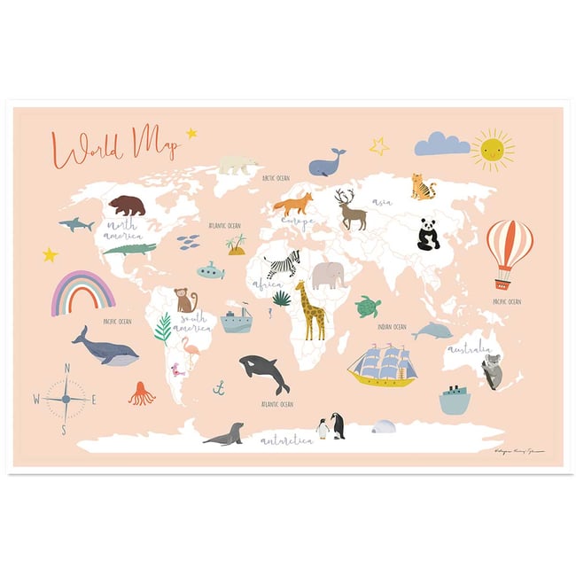 Affiche enfant exploration - HEXOA