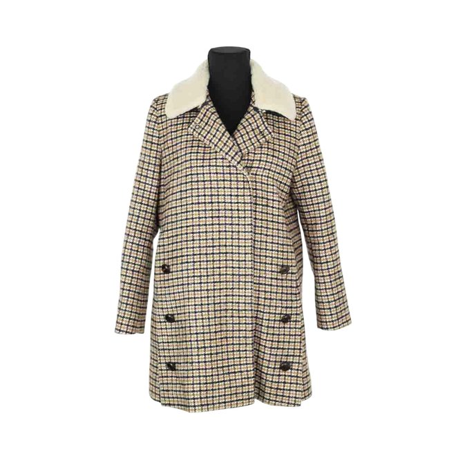 Manteau en laine - Très Bon État marron <span itemprop=