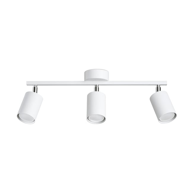 Plafonnier Acier Blanc GU10 3 Lemmi Couleur blanc <span itemprop=