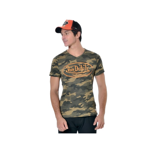Tee Shirt en coton Ron camouflage <span itemprop=