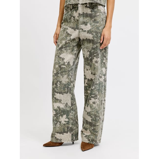 Pantalon dusky green <span itemprop=