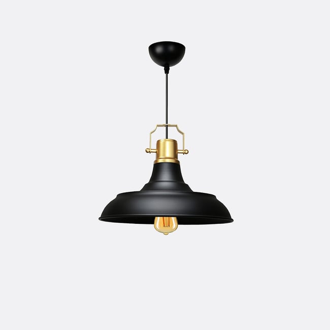 Светильник подвесной из металла, AYD / АИД черный SO'HOME