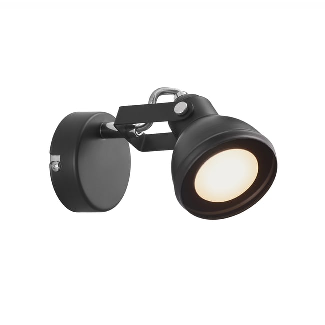 Applique murale spot style industriel orientable en métal, ASLAK - NORDLUX
