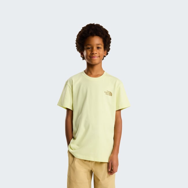 Short Sleeve T-Shirt with Print On Back, yellow, THE NORTH FACE