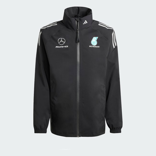 VESTE DE PLUIE DE MÉCANICIEN MERCEDES - AMG PETRONAS FORMULA ONE TEAM black / reflective silver <span itemprop=