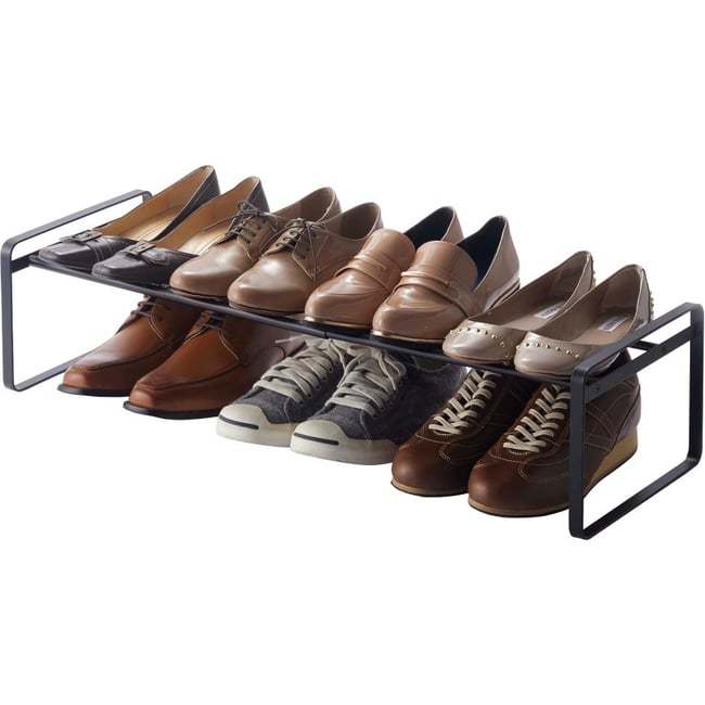 Etagère à chaussures extensible  FRAME Couleur noir <span itemprop=