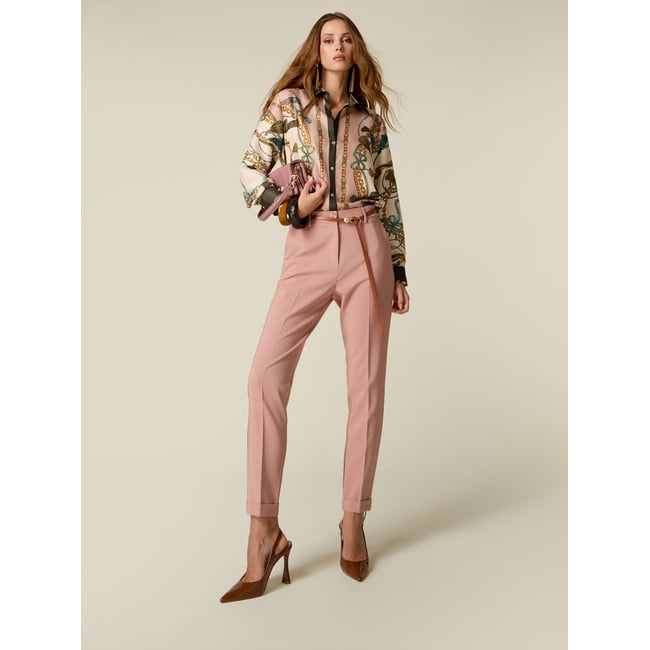 Pantalon chino rose <span itemprop=