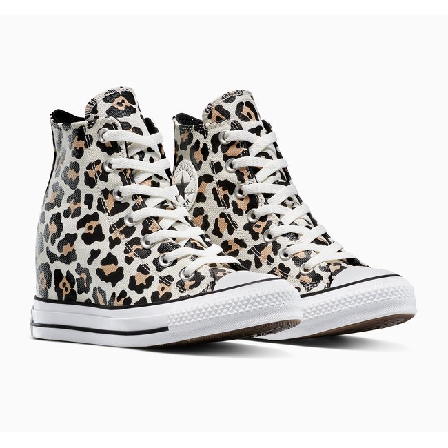 Zapatillas deportivas con estampado All Star Wedge Archive leopardo <span itemprop=